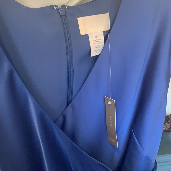 J.Crew Sapphire Blue Cocktail Dress (NWT) - Picture 2 of 8